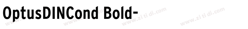 OptusDINCond Bold字体转换